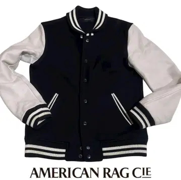 AMERICAN RAG CIE 바시티 자켓 L 사이즈 블랙 x 화이트