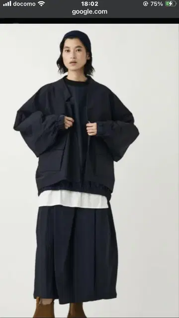 nagonstans 마이크로 옥스 노카라 퍼티그 자켓