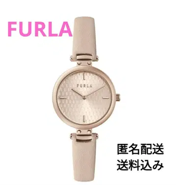 타임세일 FURLA 아날로그 손목시계 핑크 골드