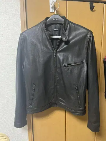 우에노 가죽의 관 SCHAFFEN 양가죽 싱글 라이더 자켓