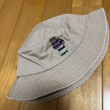 기간 한정 판매 POLO UGA 버킷 햇 베이지