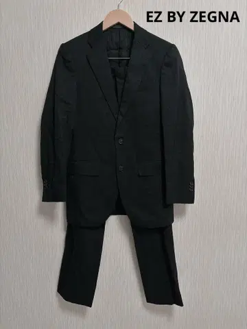 EZ BY ZEGNA 네이비 스트라이프 수트 셋업 44