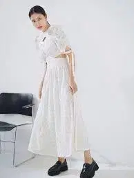 스위칭 데콜테 오픈 원피스 스나이델 SNIDEL