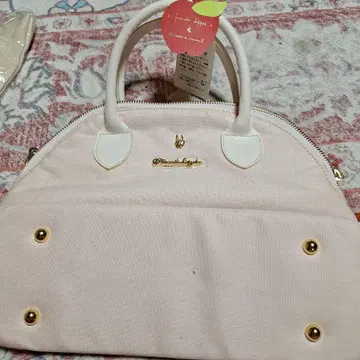 핑크 캔버스 핸드백