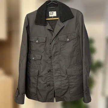 engineeredGarments 그레이 코듀로이 옷깃