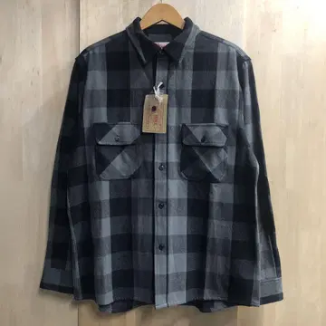 빅 마이크 BIGMIKE 플란넬 셔츠 헤비 플란넬 블록 체크 패턴 XL
