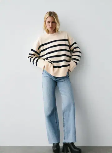 ZARA 보더 니트