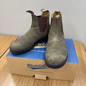 Blundstone 러스틱 브라운 사이드 고어 부츠 25 uk6 us7