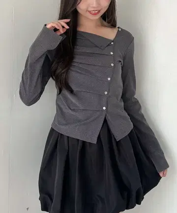 아카이브 2way 아지메 버튼컷 TOPS