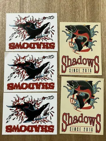122 SHADOWS 스티커 상어 연어 쉐도우즈 씰