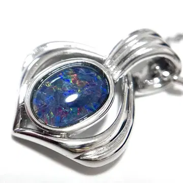 오팔 펜던트 탑 실버 925 목걸이