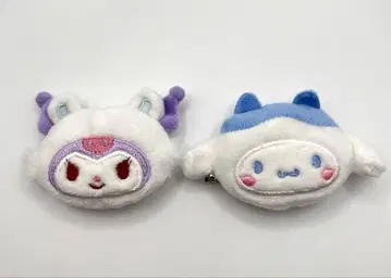 치이카와 산리오 콜라보 시나몬 쿠로미 헤어 클립 세트