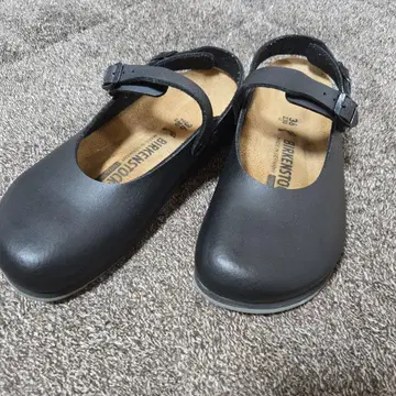 Birkenstock 블랙 나무 신발 클로그 샌들 36