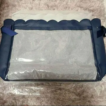 미사용 새상품 A3 스캘럽 이타백 파랑 네이비