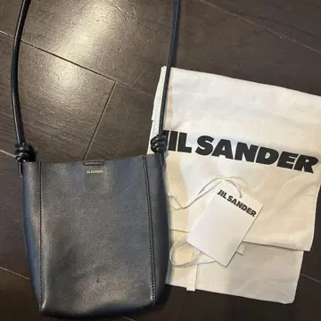 JIL SANDER 블랙 가죽 숄더백