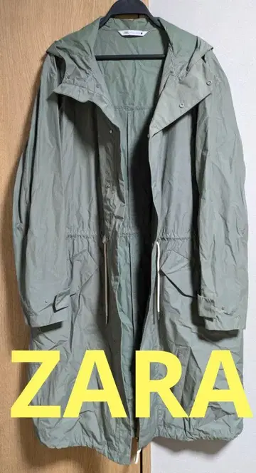 ZARA 올리브 그린 롱 코트 EUR: XL