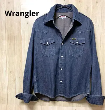 새상품급 Wrangler 랭글러 웨스턴 스타일 데님 셔츠 M