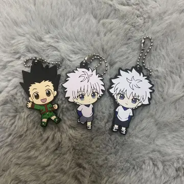 HUNTER x HUNTER 러버 마스코트 키링 키루아 곤