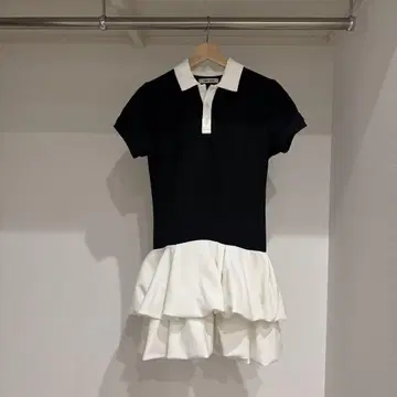 THETOE 피케 셔츠 미니 원피스 S