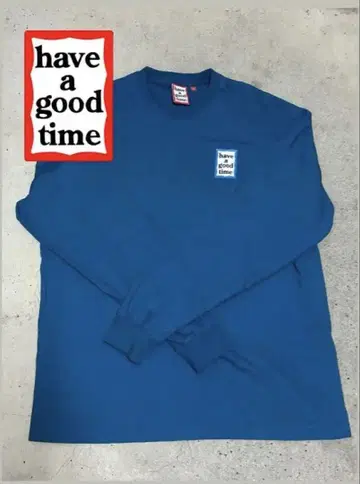 have a good time 롱T 파랑