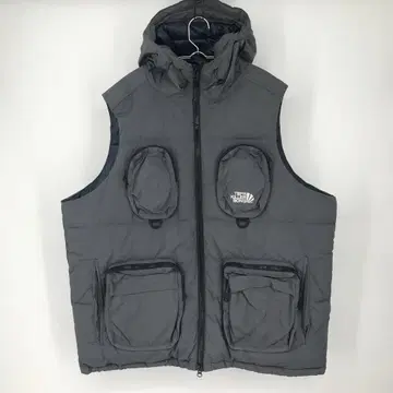 타이트부스 x 킬러밤 다운 베스트 L 그레이 우에노 신페이