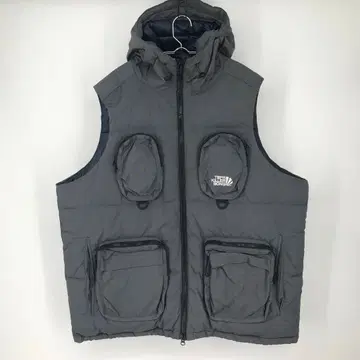 타이트부스 x 킬러밤 다운 베스트 L 그레이 우에노 신페이