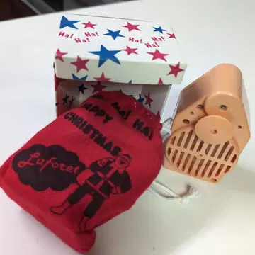 쇼와 레트로 정크제품 웃음 주머니 해피 크리스마스