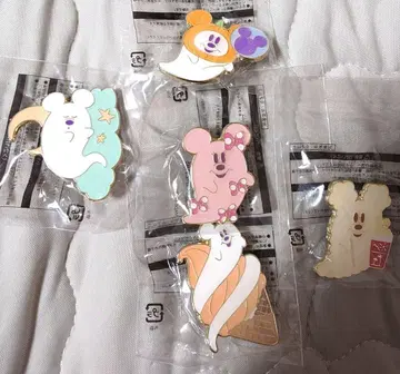 할로윈 미키 모양 핀 배지 5개 세트