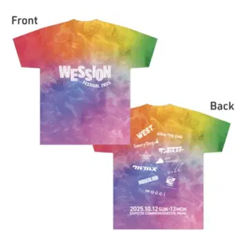 WEST. WESSION FESTIVAL 페스티벌 티셔츠 타이다이 M