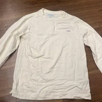 LACOSTE CLASSIC FIT 긴팔 T셔츠 아이보리