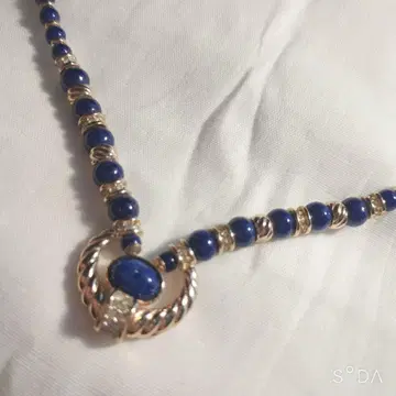 vintage/그로세/라피스 라줄리 목걸이