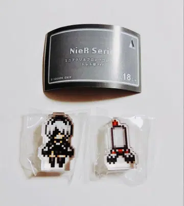 NieR 시리즈 미니 아크릴 블록 컬렉션 도트 그림 ver. 2