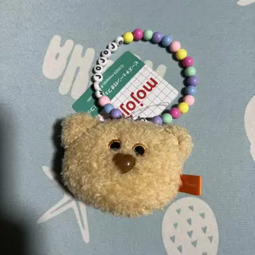 mojojojo 비즈 체인 포함 페이스 마스코트 곰