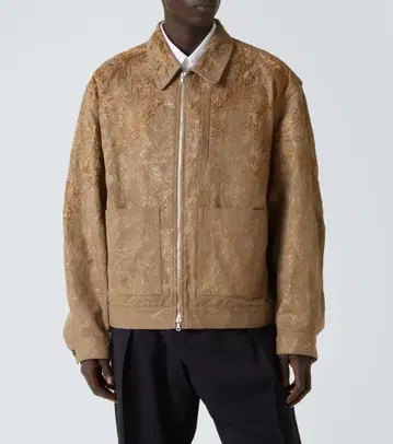 Dries van noten 25ss 자수 블루종