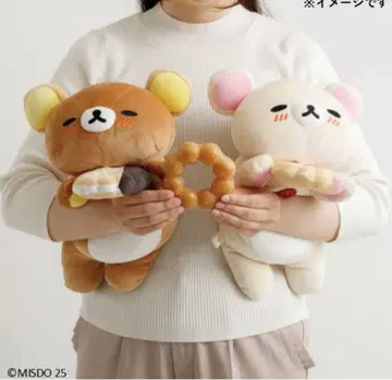 리락쿠마 도넛 곰곰 쿠션 리락쿠마 x 미스터도넛 2세트