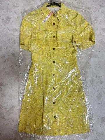 에트로 데님 원피스 옐로우 컬러