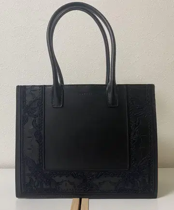 프레임 자수 가죽 스몰 백