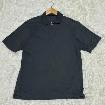 +J UNIQLO 블랙 반팔 피케 셔츠 블랙 M~L 상당