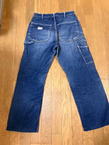 가격 인하합니다 Lee 와이드 레그 데님 팬츠 다크 블루