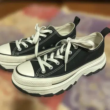 CONVERSE ALLSTAR 통굽 스니커즈 블랙 25cm 새상품급