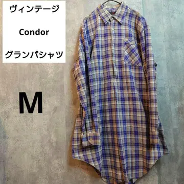 (빈티지) [Condor] 그랑파 셔츠 M 좋은 색 체크