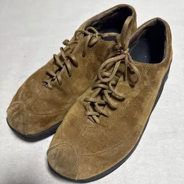 MERRELL 브라운 스웨이드 레이스업 스니커즈