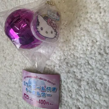 헬로키티 키티 마츠켄 가챠 미러볼 포함 키링 4종