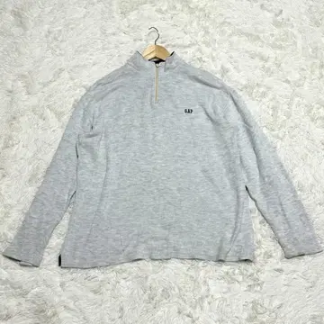 GAP 하프 지퍼 맨투맨 L~XL 상당 그레이