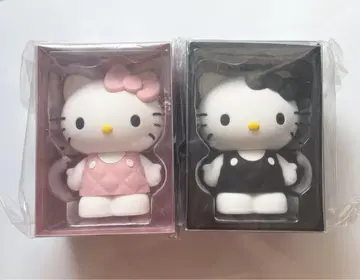 로리즈팜 HELLO KITTY 퀼팅 피규어 핑크 블랙
