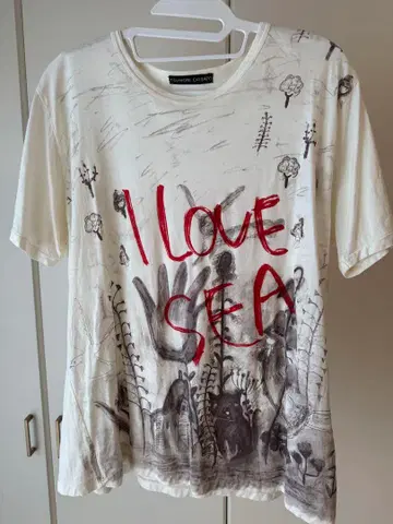 츠모리치사토 남성용 티셔츠 사이즈 2