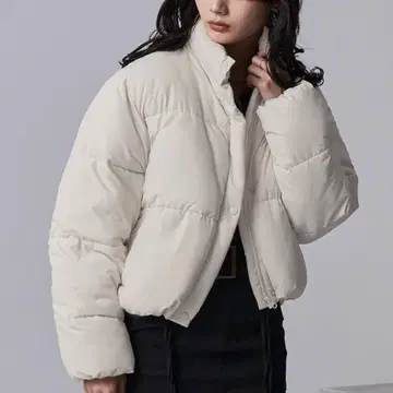 [ nui nullu ] 2WAY 스탠드 카라 충전솜 숏 자켓