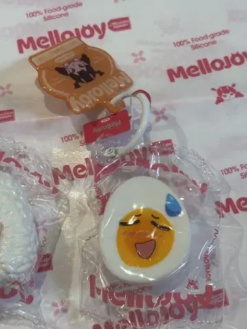 Mellody 알 모양 캐릭터 키링