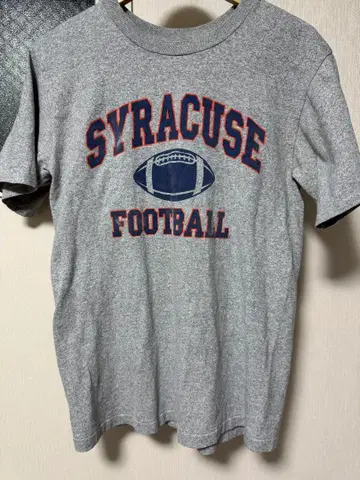 90s USA제 칼리지 프린트 T셔츠 그레이 사이즈 M