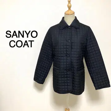 SANYO COAT 블랙 컬러 퀼팅 라이트 자켓